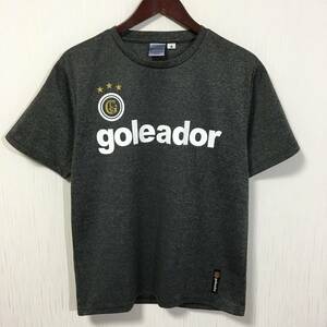 ☆美品☆ goleador ゴレアドール プラクティスシャツ ゲームシャツ ビックロゴ メンズMサイズ スポーツウェア サッカー フットサル