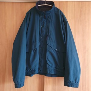 [美品]80s エルエルビーン/ L.L.Bean/バギーズタイプジャケット/ USA製/ゴアテックス/ダークグリーン×ネイビー/vintage/サイズL～XL