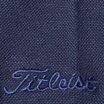 新品★タイトリスト Titleist 左胸ポケット 綿混ストレッチ 吸水速乾 長袖ボタンダウンシャツ★ネイビー★サイズL★送料185円_画像4