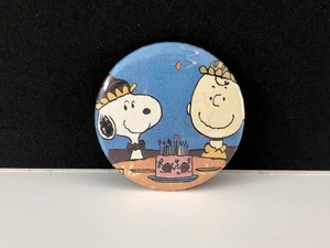 PEANUTS スヌーピー チャーリーブラウン SNOOPY ヴィンテージ 缶バッジ 缶バッチ USA vintage [pe-881]