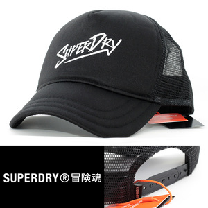 メッシュキャップ 帽子 メンズ SUPERDRY 冒険魂 Vintage Graphic Trucker Cap ブラック 16130017 ヨーロッパ イギリス ブランド