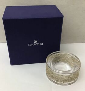 20231018【Swarovski】スワロフスキー Shimmer ティーライト キャンドルホルダー クリスタル ゴールド 