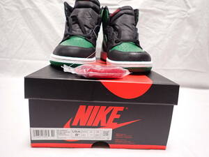 NIKE AIR JORDAN 1 RETRO HIGH OG BLACK PINE GREEN 555088-030 未使用