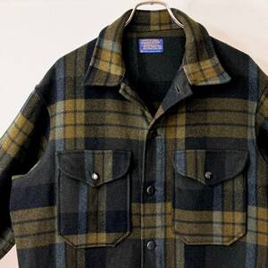  rare { Good Condition / Pendleton }60s beautiful goods [ pen dollar ton . color scheme wool 2 pocket jacket M Vintage ]