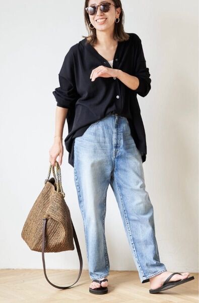 FRAMeWORK サルエルデニムパンツ 36 デニムパンツ