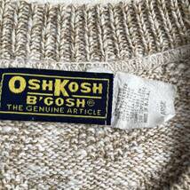 80s〜90s USA製 OSHKOSH B'GOSH コットンニットセーター オシュコシュビゴッシュ made in usa cotton sweaterクルーネックニット_画像4