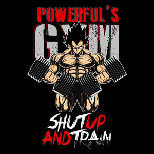 【Tシャツ】　『VEGETA GYM』　ベジータ　ゴールドジム　トレーニングジム　ドラゴンボール　ブラック　S／M／L／XL