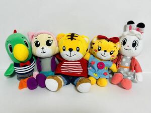 ☆ 送料無料 ☆ 美品 即決 しまじろう はなちゃん なかよしトリオ ぬいぐるみ 5個セット ☆ ハンドパペット みみりん にゃっき トリッピー