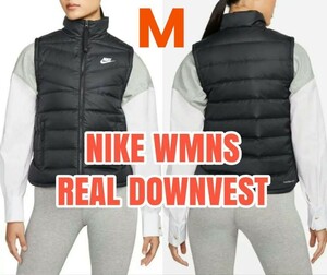  last M Nike lady's water repelling processing down vest inspection THERM-FIT RPLreperu window Runner jacket rain / bad weather Golf black black 