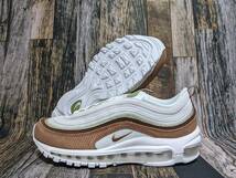 残少 24.5cm NIKE AIR MAX 97 SE 秋冬カラー 検 ナイキ エアマックス 本革 タン/キャメル/ライトブラウン/モカ/ホワイト/白 90 95 98 US7.5_画像5