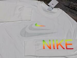  осталось немного XXL Nike NSW Triple sushu тренировочный Crew осмотр French Terry sushu French Terry футболка белый / белый 2XL