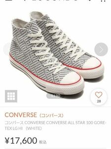 コンバース CONVERSE CONVERSE ALL STAR 100 GORE-TEX LG HI （WHITE）