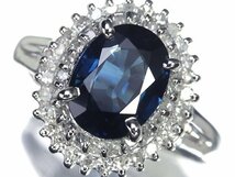 OV9889T【1円～】新品【RK宝石】≪Sapphire≫ 濃厚な色彩!! 上質サファイア 大粒1.89ct! 天然ダイヤモンド Pt900 高級リング ダイヤ_画像1