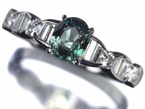 ZL10051S【1円～】新品【RK宝石】≪alexandrite≫ 極上アレキサンドライト 特大1.11ct 極上ダイヤモンド 0.52ct Pt900 超高級リング