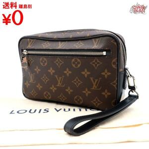 買蔵 LOUIS VUITTON　ルイヴィトン ポシェット カサイ N42838　モノグラム　マカサー　セカンドバッグ クラッチ 　メンズ