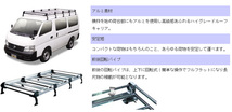 ルーフ キャリア Hシリーズ ダイハツ ハイゼットカーゴ S700V/S710V 全車 タフレック TUFREQ_画像2