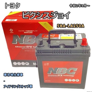 バッテリー NBC トヨタ ピクシスジョイ 5BA-LA250A - NBCM55