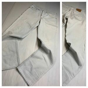 90's ヴィンテージ LEVI'S リーバイス　カナダ製　501 ブリーチデニム　ジーンズ　パンツ W34 L34 約85cm ライトブルー？ ホワイト？1999年