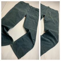 70's ヴィンテージ Levi's リーバイス　519 42TALON タロン　テーパード コーデュロイパンツ　青緑？　W38 L32 約96cm 1979 ボタン裏3刻印_画像1