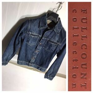 FULLCOUNT collection Fullcount collection dark blue indigo blue processing Denim jacket 34 XS degree?