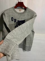 Cheswick チェスウィック　東洋エンタープライズ 汗止め 前Vステッチ チェーン刺繍 OREGON ウイングフット スウェット トレーナー S グレー_画像8