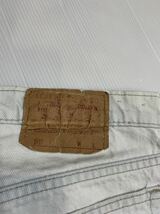 90's ヴィンテージ LEVI'S リーバイス　カナダ製　501 ブリーチデニム　ジーンズ　パンツ W34 L34 約85cm ライトブルー？ ホワイト？1999年_画像10