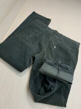 70's ヴィンテージ Levi's リーバイス　519 42TALON タロン　テーパード コーデュロイパンツ　青緑？　W38 L32 約96cm 1979 ボタン裏3刻印_画像10