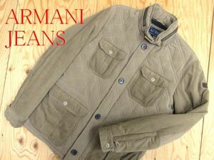 ★アルマーニジーンズ ARMANI JEANS★メンズ コーデュロイ切替 キルティングジップジャケット★R51029013A