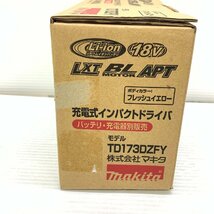 MIN【中古美品】 MSMK マキタ 18V 充電式インパクトドライバ TD173DZFY 黄色 本体のみ バッテリ・充電器 別売 〈102-231030-MK-2-MIN〉_画像2