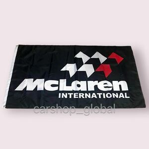 マクラーレン McLaren INTERNATIONAL フラッグ 旗 ガレージ 部屋 サイズ2種類 特大 リングバックル付 570/650/540/MP4-12C/675LT/720/P1/F1