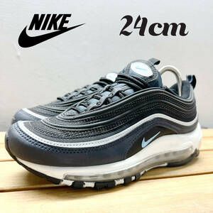 極美品 NIKE AIR MAX 97 ナイキ エアマックス97 スニーカー 24cm ブラック DQ3955-001