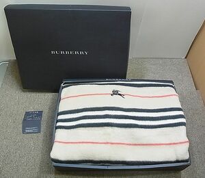 【NG277】BURBERRY バーバリー ウール毛布 シングルサイズ 140×200cm FST 1001800 西川産業 日本製