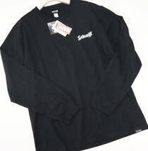新品タグ付き【Schott ショット】マーベルコレクション ロングスリーブTシャツ 黒 L v3786-1907_画像6