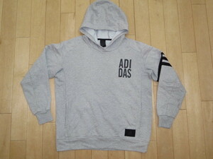 ☆アディダス(adidas)☆パーカー☆グレー☆Lサイズ☆