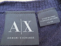 ☆ARMANI EXCHANGE(アルマーニエックスチェンジ)☆麻紫ニット☆XSサイズ☆_画像6