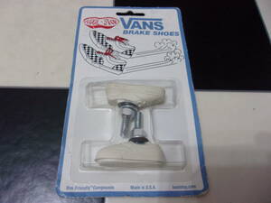 未使用 VANS BRAKE SHOES ホワイト 白色 USA製 バンズ ブレーキシュー KOOL STOP クールストップ 自転車 サイクリング 小物 部品 パーツ