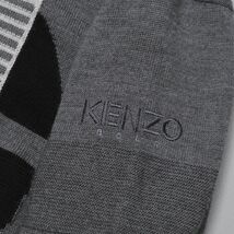 TG5936◎ヴィンテージ ケンゾー KENZO GOLF メンズ4 ロゴ ウールニット ミドルゲージニット クルーネック セーター_画像6