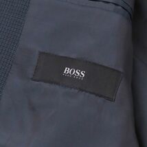 TG5869：HUGO BOSS/ヒューゴボス*メンズ*イタリア製生地使用*シングルスーツ*2ボタンジャケット・ノータックスラックス*42*ネイビー_画像7