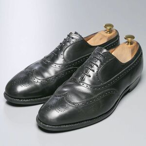 W0971//旧ロゴ/ヴィンテージ*オールデン/Alden*＃928/メンズ10.5D/B/ウイングチップ/フルブローグ/レザーシューズ/革靴/黒/ブラック