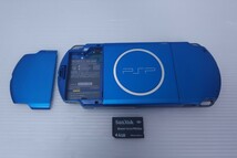 送料無料 SONY PSP-3000 VB （バイブラント・ブルー） ソニー PSP-3000　本体,4GB メモリカード, 動作品 希少品 d2_画像5
