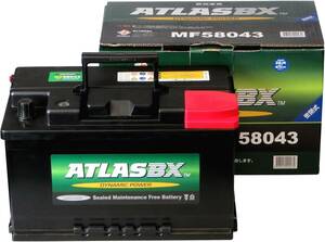 即日発送 新品バッテリー ATLAS MF 58043 80AH　BMW E90 E91 E92 E93 E39 ダッジ マグナム クライスラー 300C グランドチェロキー 互換品