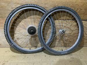 ARAYA AP-21 26インチ MTB ホイール 7速 前後セット 中古パーツ OLD MTB ATB VINTAGE MTB ATB