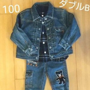 ミキハウス☆ダブルB☆Gジャン☆ジーンズ☆シャツ☆100サイズ