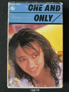 送料140円～■中山美穂■ONE AND INLY■36年前の中古カセットテープ■全画像を拡大して必ずご確認願います