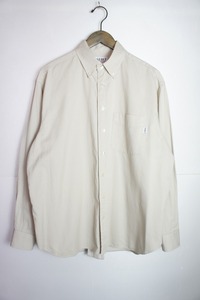 美品 SERO SHIRTMAKERSセロ COTTON PIQUE BUTTON DOWN SHIRT 長袖シャツ SR201PQ11101 ベージュ系815N