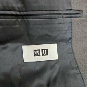 UNIQLO U/ユニクロユー/ストレッチジャケット/テーラードジャケット/M/311-424630/グレー/777の画像4