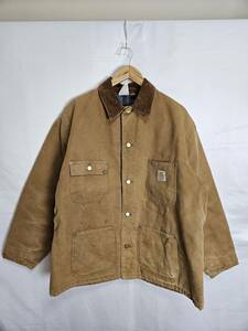 Carhartt/カーハート/MICHIGAN CHORE COAT/ミシガンチョアコート/カバーオール/46/80s/90s/ダック地/裏地ブランケット/USA製/星タグ/891