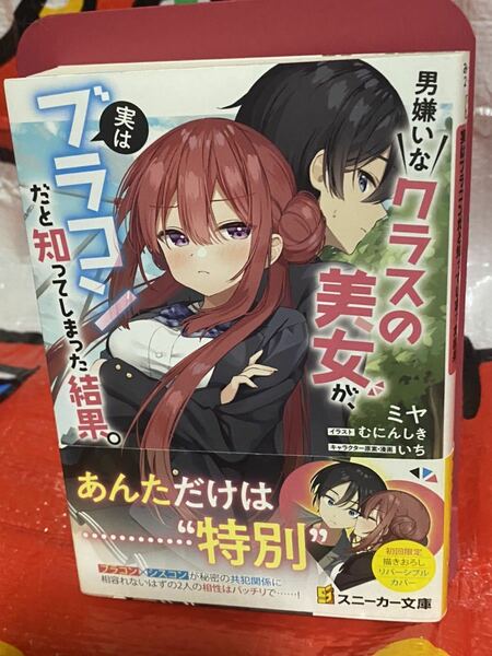 ☆初版 帯付き 男嫌いなクラスの美女が、実はブラコンだと知ってしまった結果。 ミヤ むにんしき 初回限定 描きおろしリバーシブル カバー