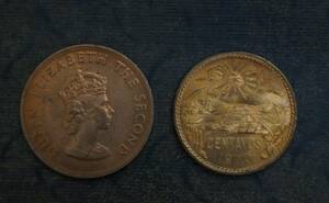 【寂】イギリス ジャージー 1964年/メキシコ1970 20 CENTAVOS COIN 外国古銭 硬貨 アンティークコイン s51020