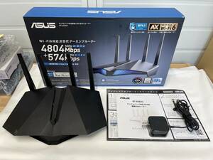 1円出品 【売り切り】☆美品☆ASUS WiFi 無線 ルーター WiFi6 4804+574Mbps v6プラス対応デュアルバンドゲーミング RT-AX82U (A)